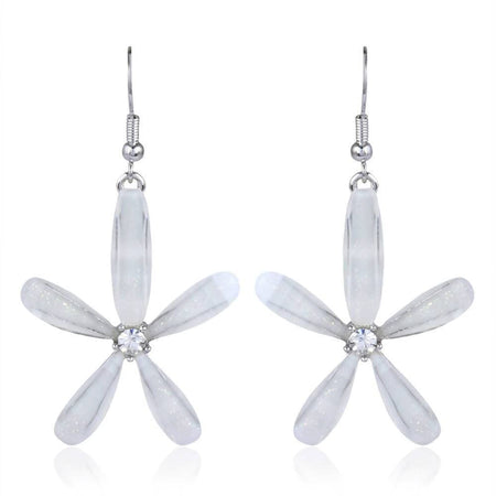 Trendoo Jewelry Gold-Polished Stylish Fancy Party Wear White Drops