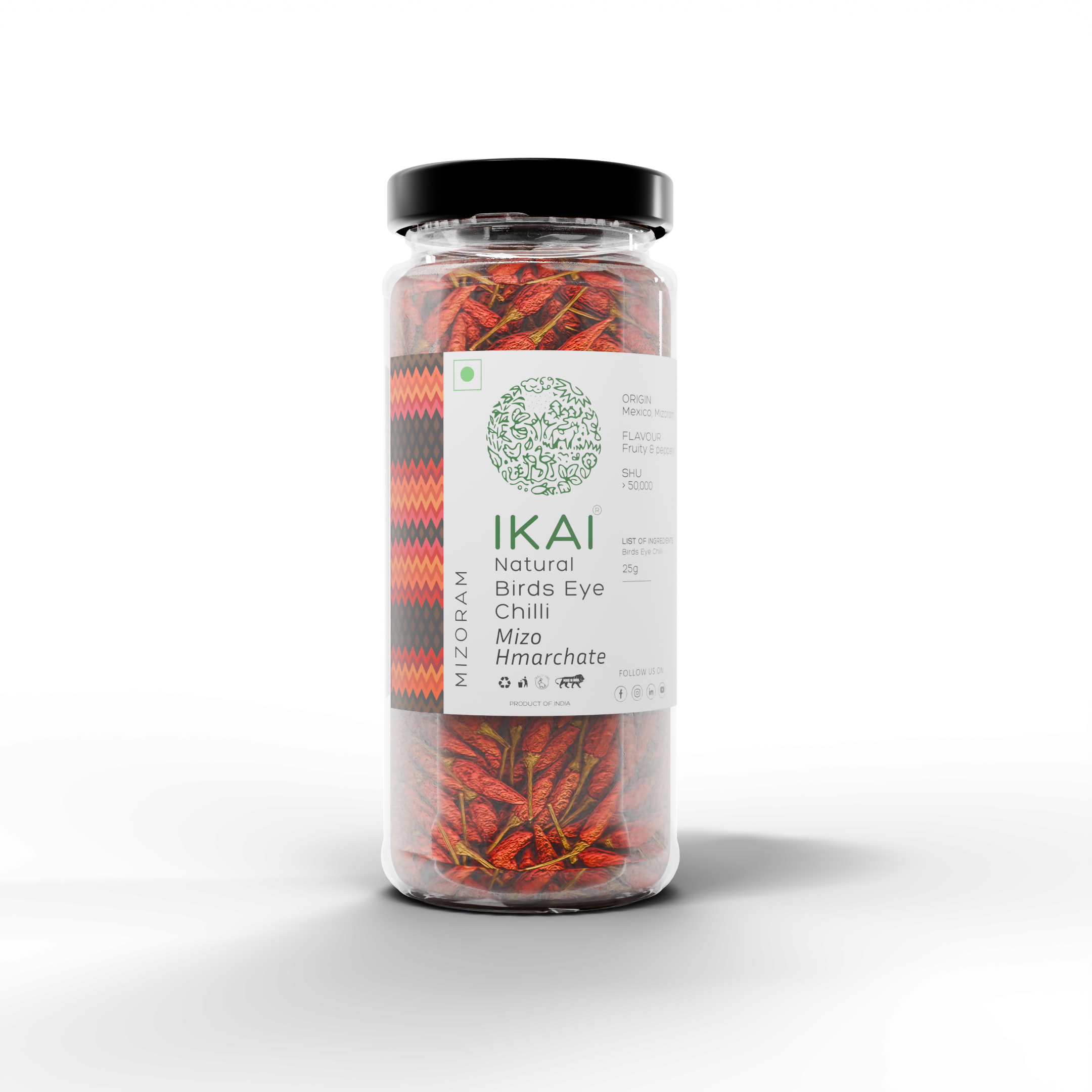 2 - Natural Bird’s Eye Chilli - 25g