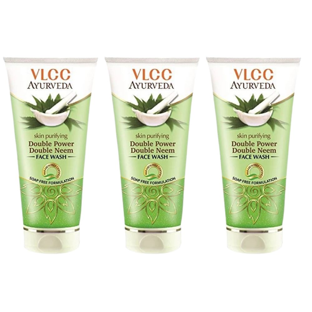 VLCC Double Power Double Neem Skin Purifying Face Wash - Distacart