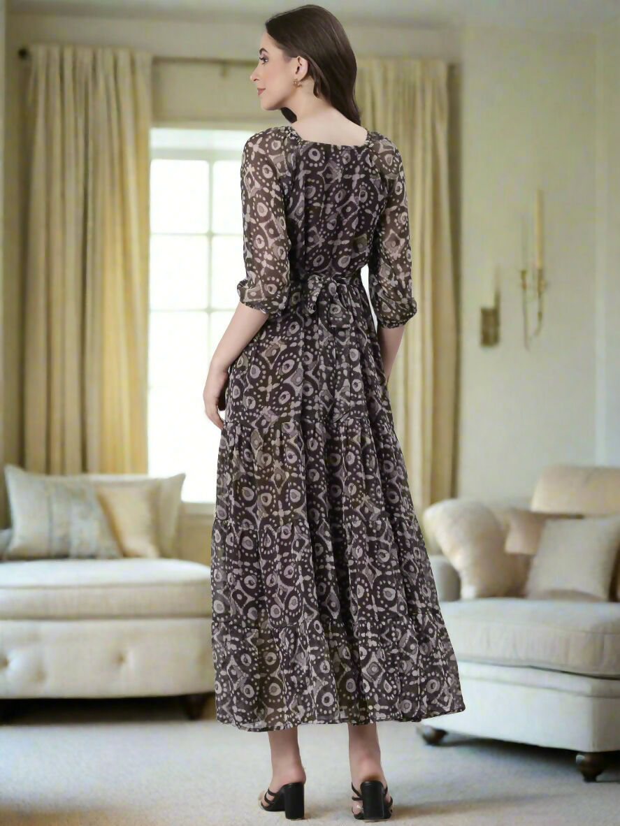 Souchii Printed Maxi Dress