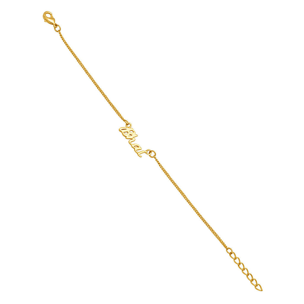 trueBrowns X Voylla Gold-Toned 'Bhai' Bracelet Rakhi With Roli Chaawal Pack - Distacart