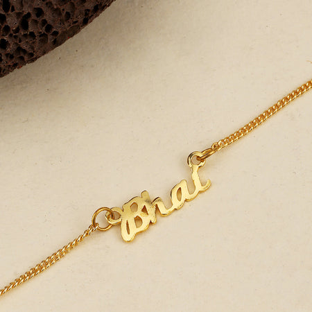 trueBrowns X Voylla Gold-Toned 'Bhai' Bracelet Rakhi With Roli Chaawal Pack