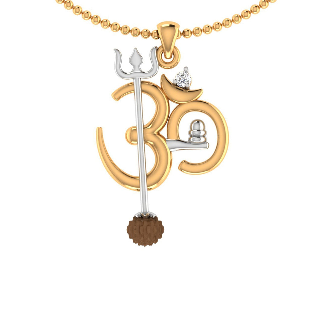 trueBrowns X Voylla OM' Design with Rudraksh Rakhi-Pendant - Distacart