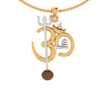 trueBrowns X Voylla OM' Design with Rudraksh Rakhi-Pendant - Distacart