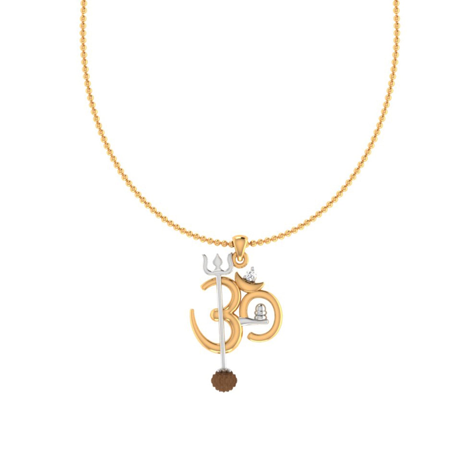 trueBrowns X Voylla OM' Design with Rudraksh Rakhi-Pendant - Distacart