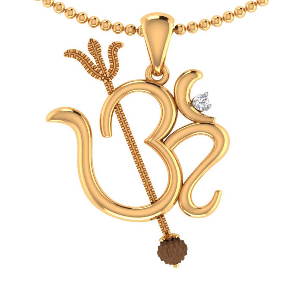 trueBrowns X Voylla Rudraksha Studded 'OM' Rakhi-Pendant - Distacart