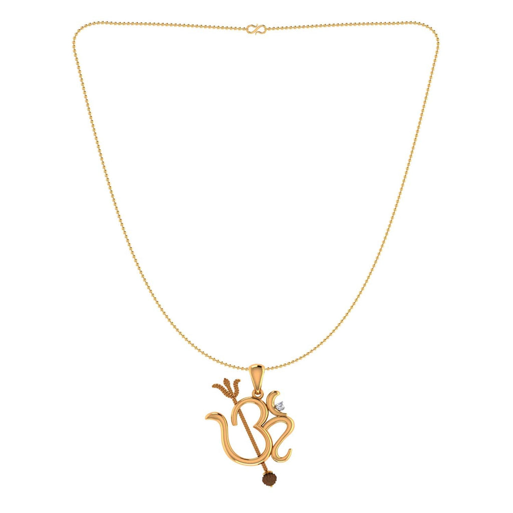 trueBrowns X Voylla Rudraksha Studded 'OM' Rakhi-Pendant - Distacart