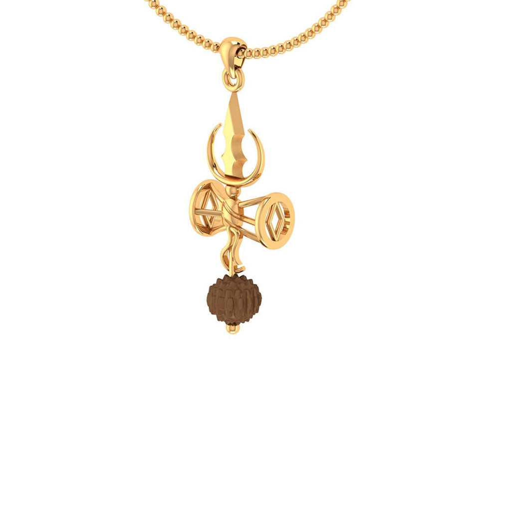 trueBrowns X Voylla Shiva Damru Rudraksha Rakhi-Pendant - Distacart