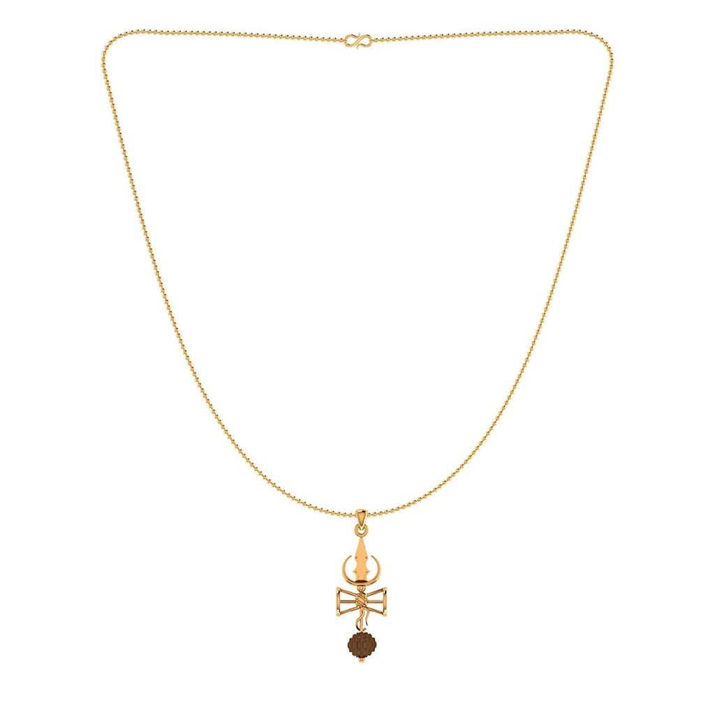 trueBrowns X Voylla Shiva Damru Rudraksha Rakhi-Pendant - Distacart