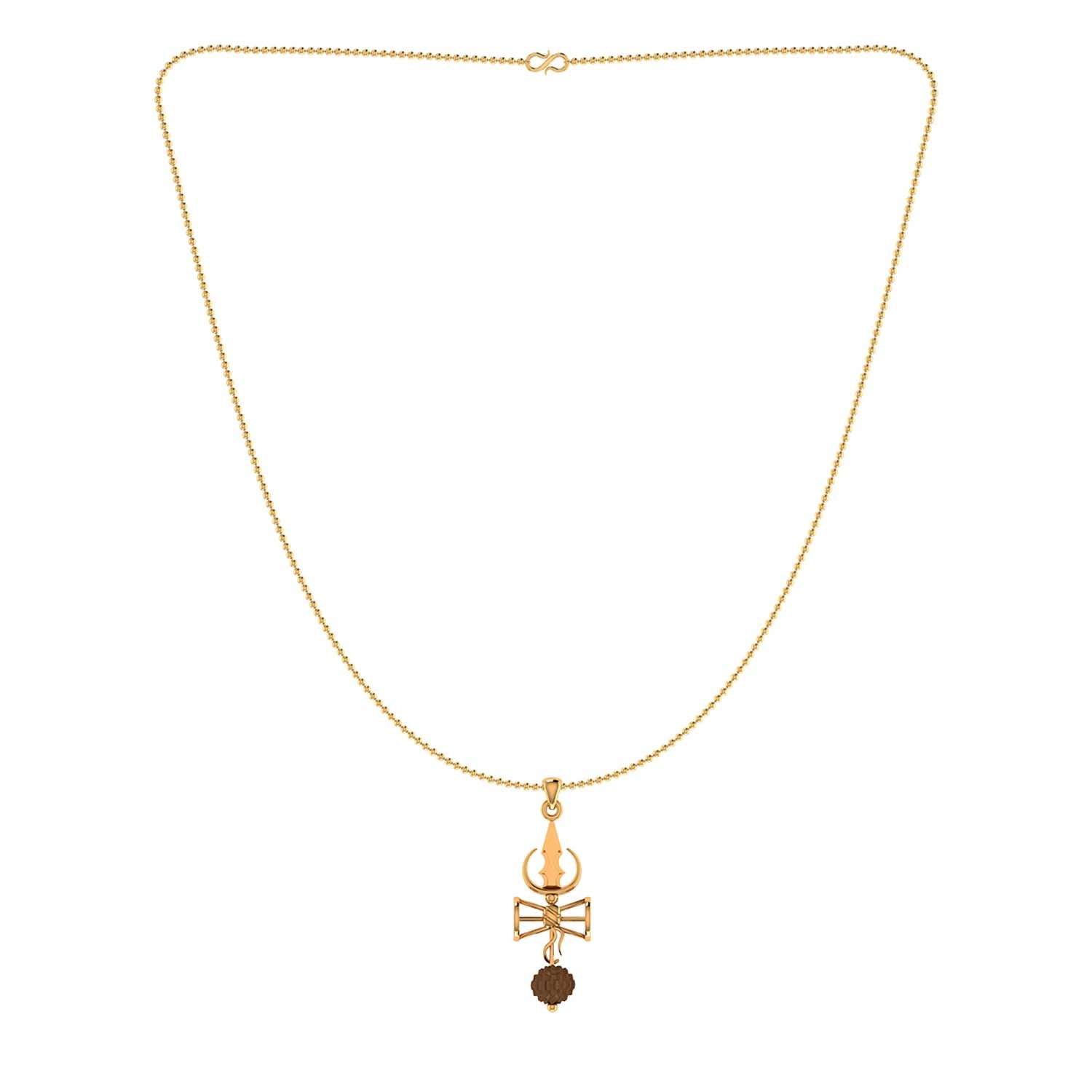 trueBrowns X Voylla Shiva Damru Rudraksha Rakhi-Pendant - Distacart