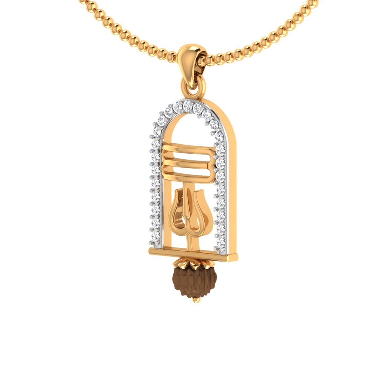 trueBrowns X Voylla CZ Studded Trushul Rakhi-Pendant - Distacart
