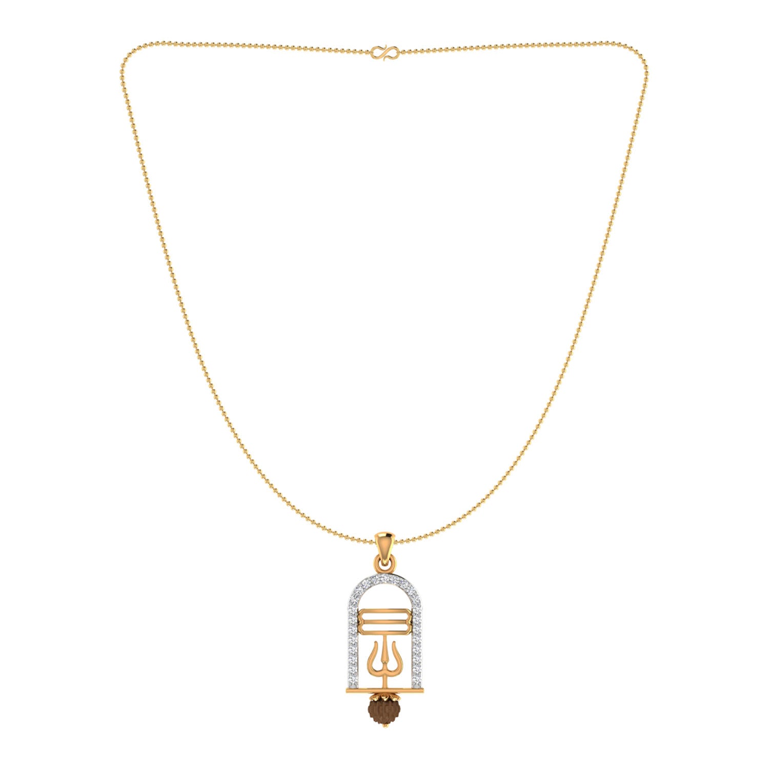 trueBrowns X Voylla CZ Studded Trushul Rakhi-Pendant - Distacart
