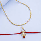 trueBrowns X Voylla CZ Studded Trushul Rakhi-Pendant - Distacart