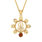 trueBrowns X Voylla Rudraksha Studded Trishul Rakhi-Pendant - Distacart