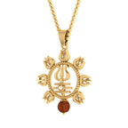 trueBrowns X Voylla Rudraksha Studded Trishul Rakhi-Pendant - Distacart