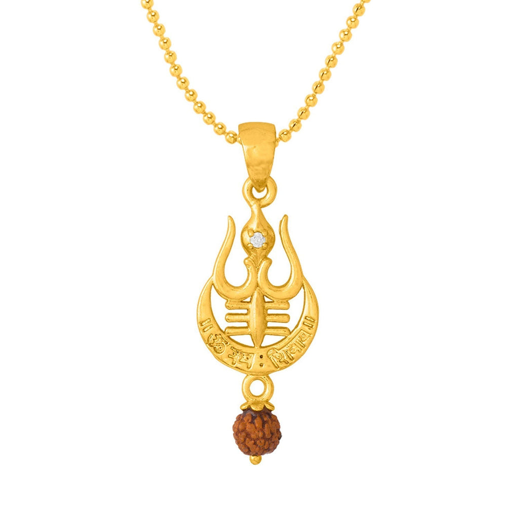 trueBrowns X Voylla Rudraksha Studded Trishul Rakhi-Pendant - Distacart