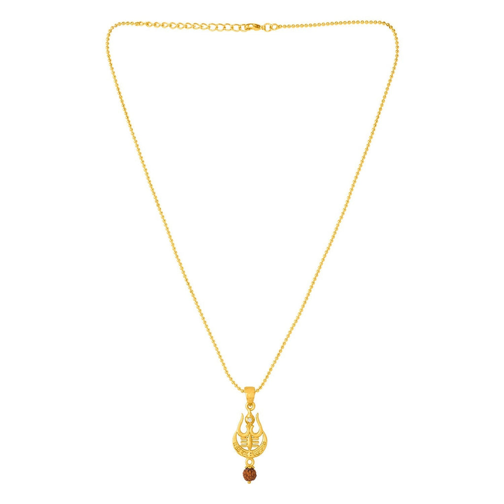 trueBrowns X Voylla Rudraksha Studded Trishul Rakhi-Pendant - Distacart