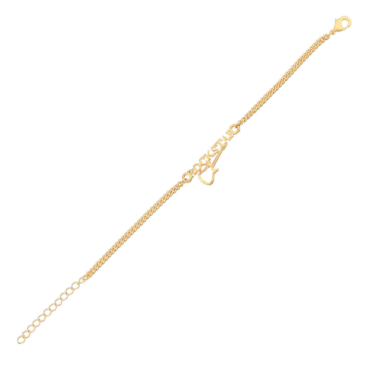 trueBrowns Gold Tone ROCKSTAR Rakhi - Distacart