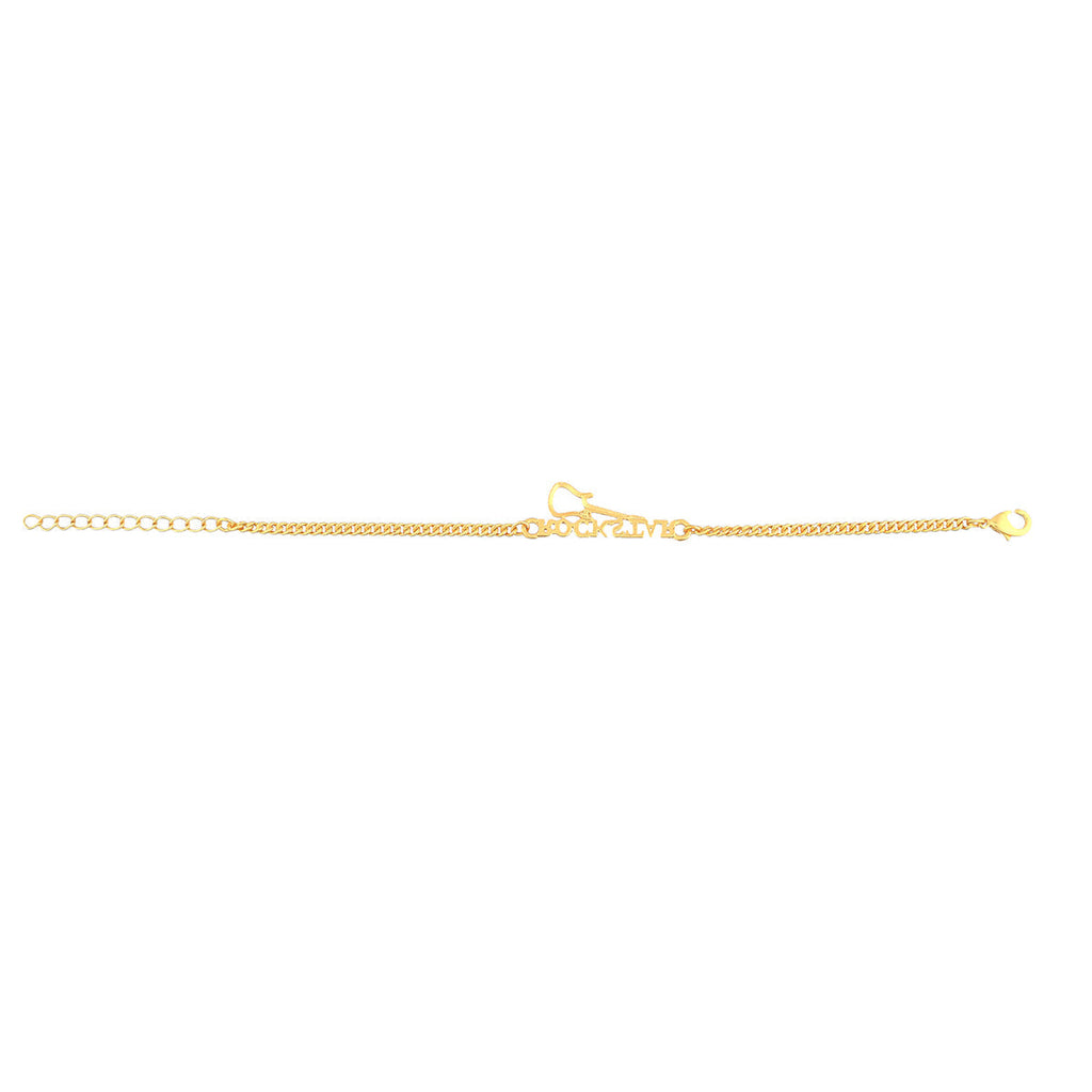trueBrowns Gold Tone ROCKSTAR Rakhi - Distacart