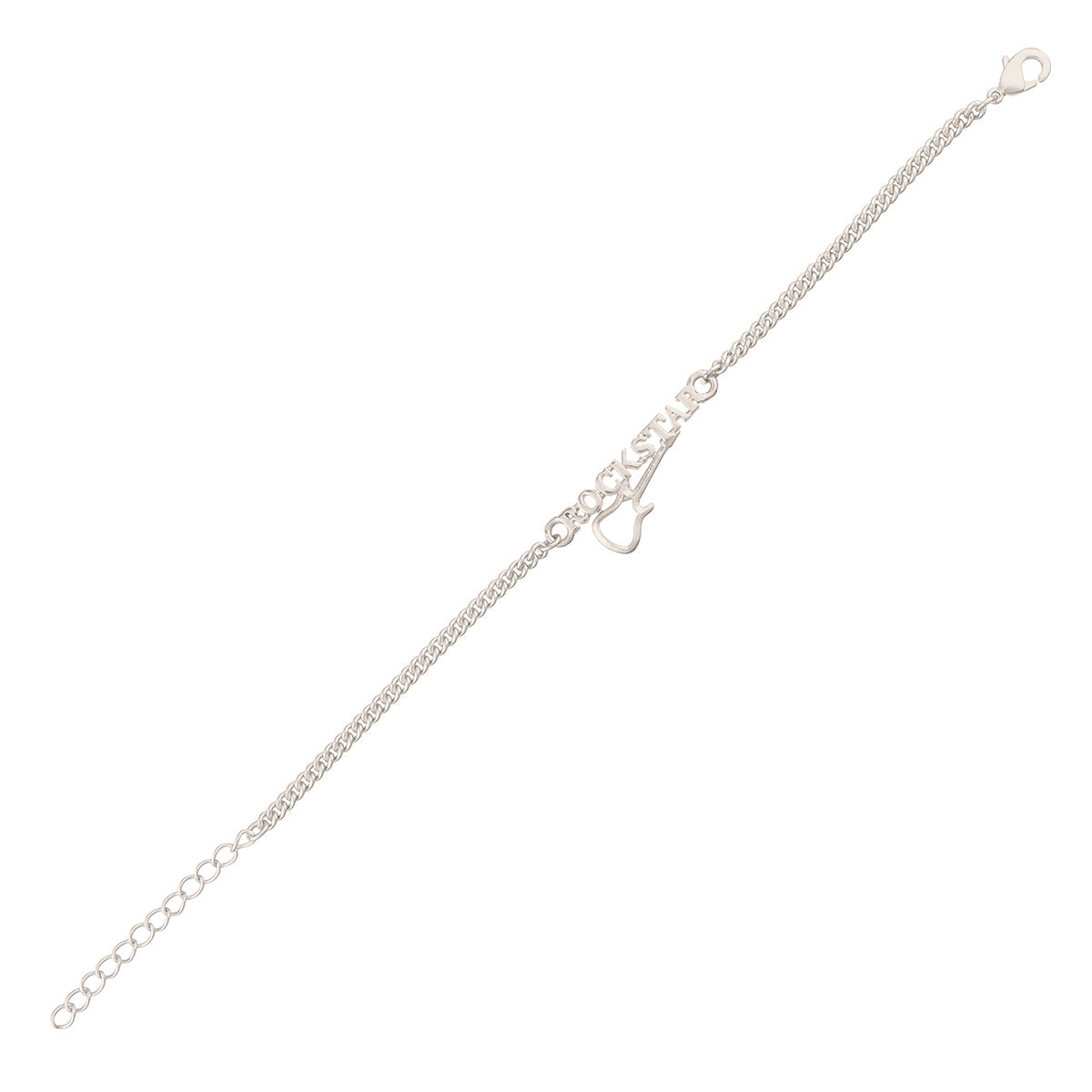 trueBrowns Stylish ROCKSTAR Silver Tone Bracelet Rakhi - Distacart