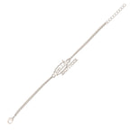 trueBrowns X Voylla Stylish Hello Brother Silver Tone Bracelet Rakhi - Distacart