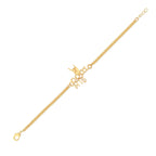 trueBrowns Gold Tone Cool Bhai Bracelet Style Rakhi - Distacart