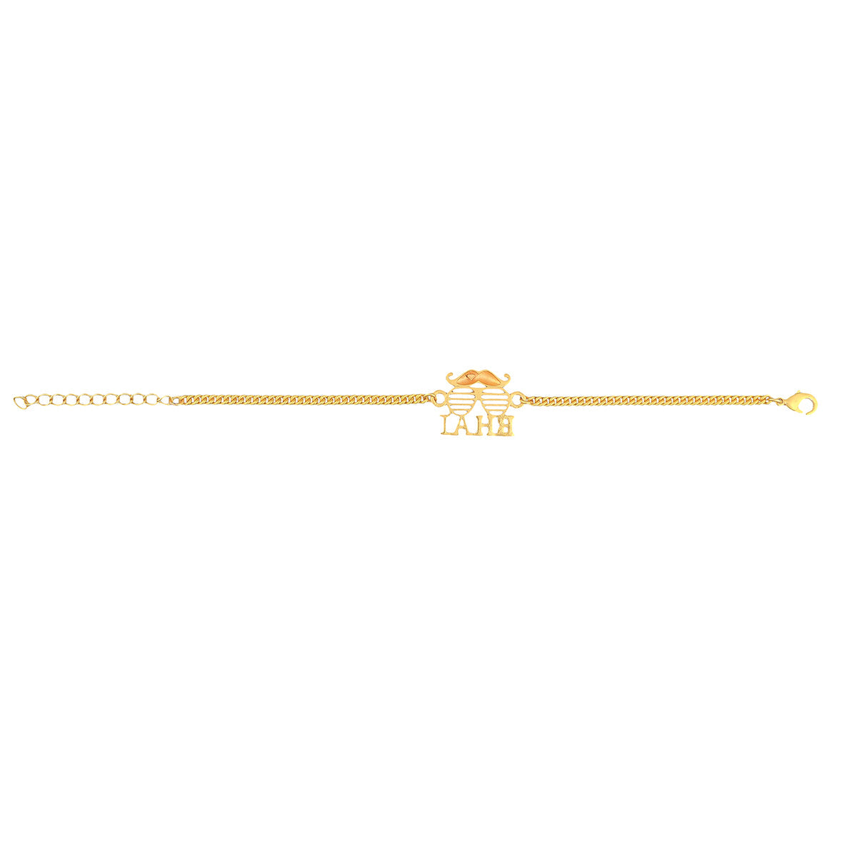trueBrowns Bhai Gold Tone Bracelet Style Rakhi - Distacart