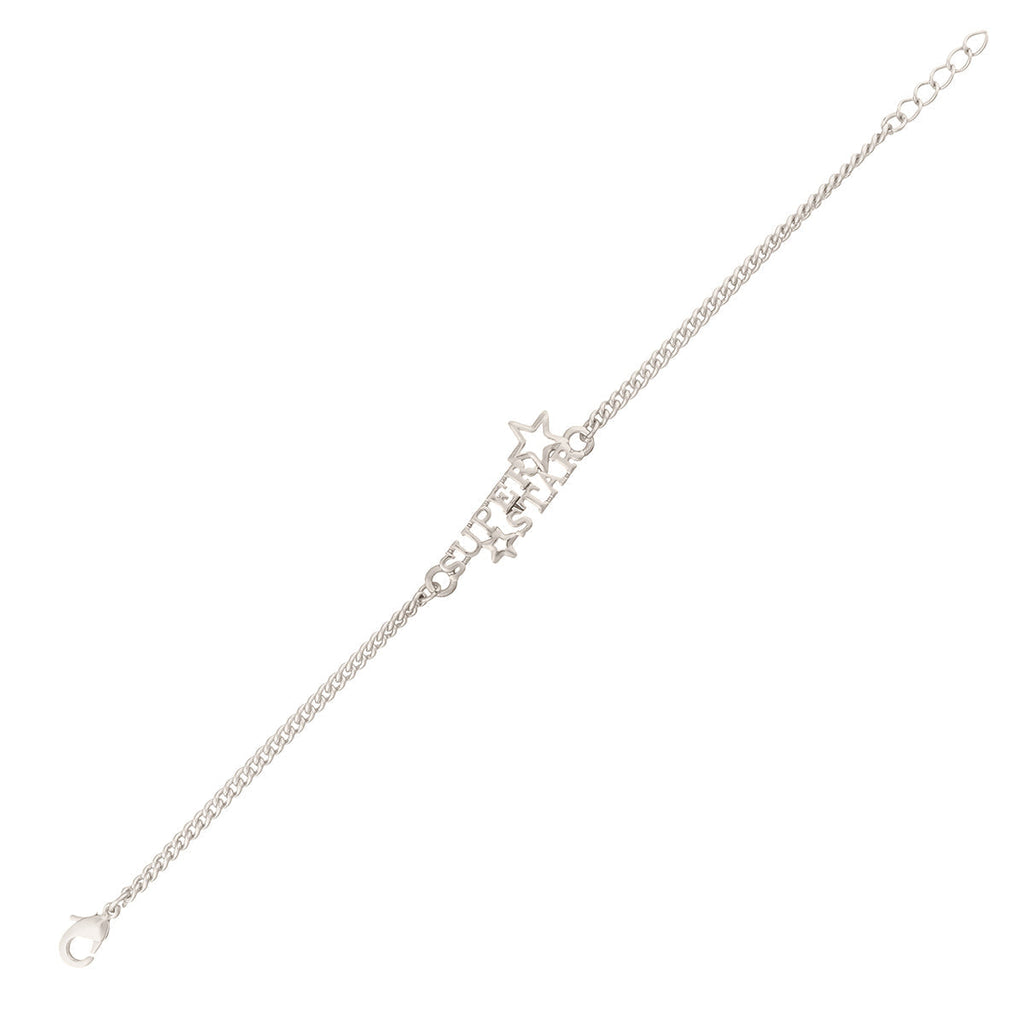 trueBrowns X Voylla Stylish Silver Plated Super Star Bracelet Rakhi - Distacart