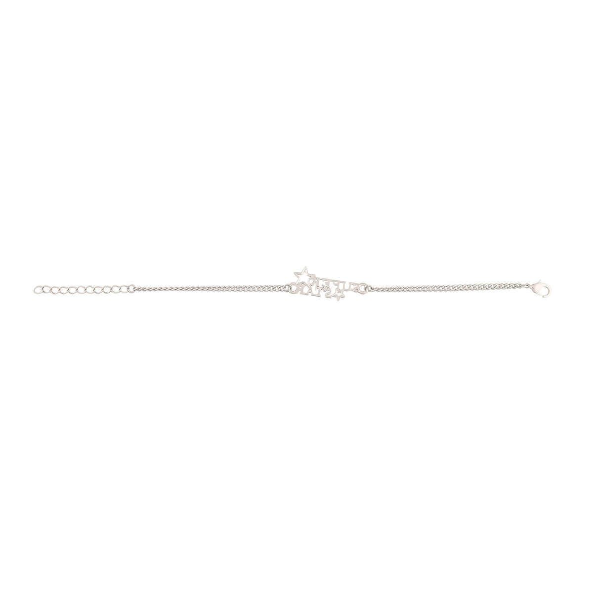 trueBrowns X Voylla Stylish Silver Plated Super Star Bracelet Rakhi - Distacart