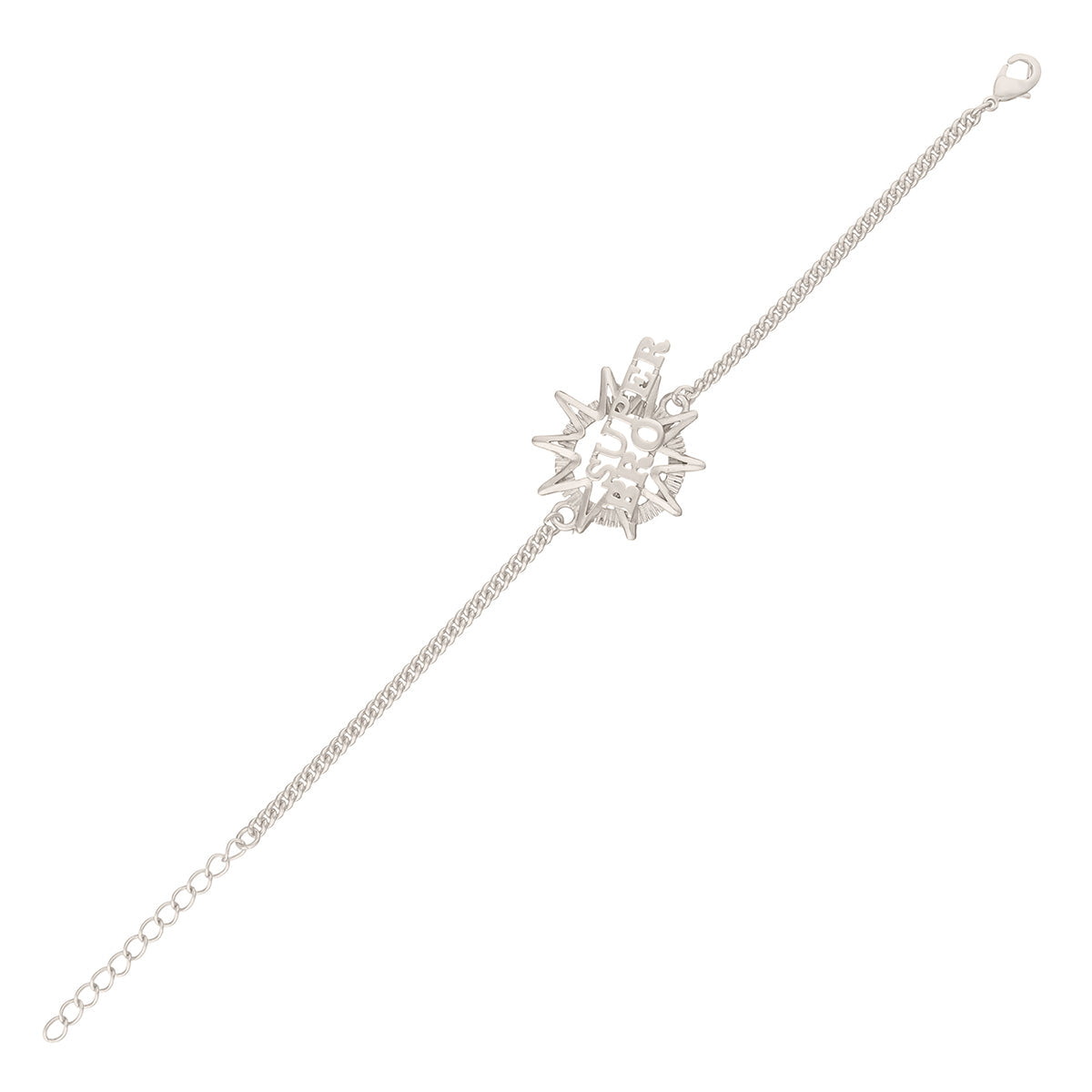 trueBrowns X Voylla Stylish Super Bro Silver Plated Bracelet Rakhi - Distacart