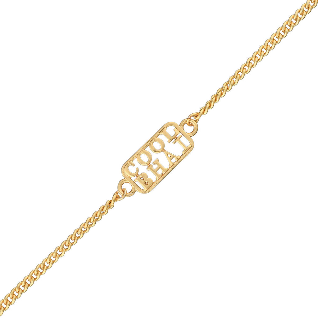trueBrowns Cool Bhai Gold Tone Bracelet Style Rakhi - Distacart