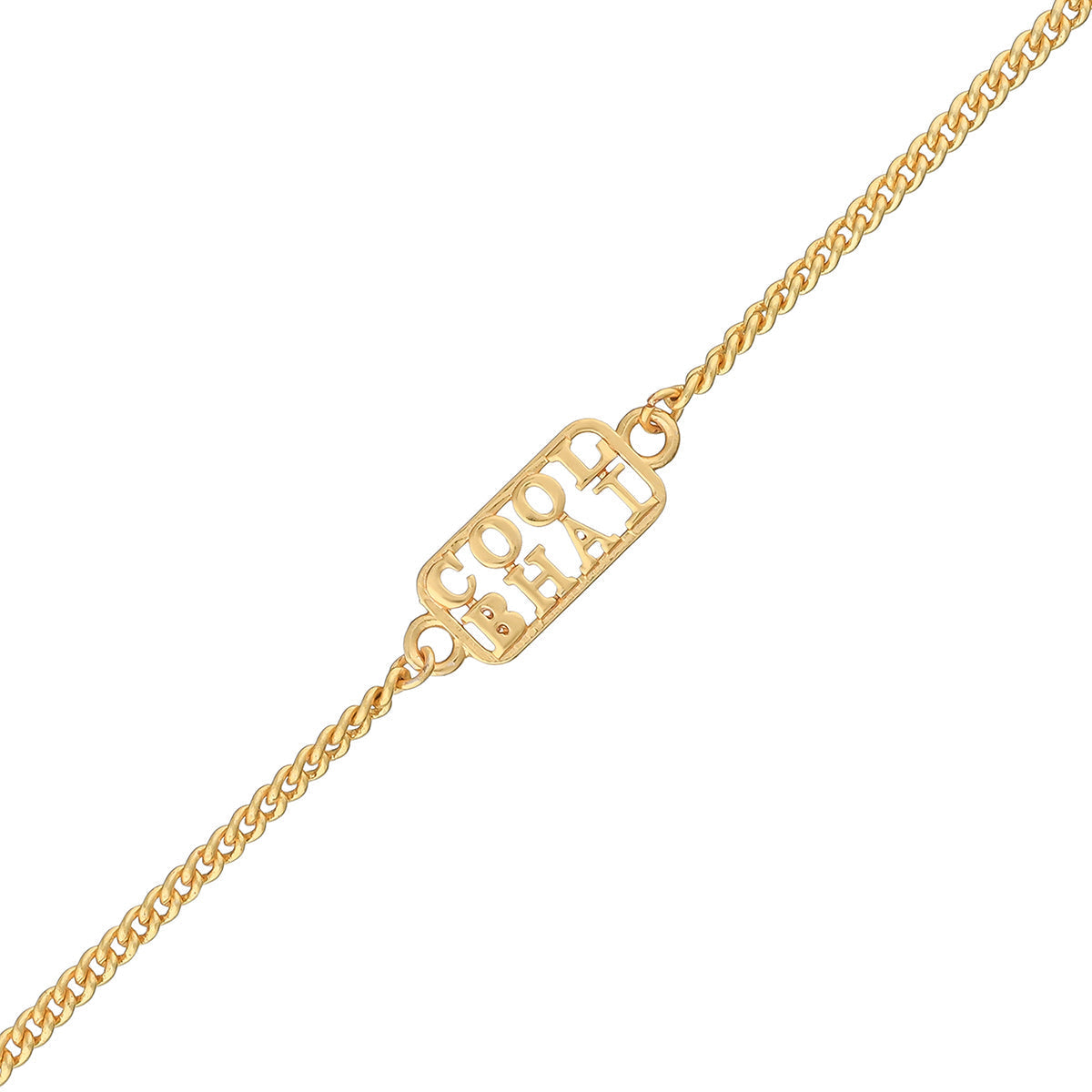 trueBrowns Cool Bhai Gold Tone Bracelet Style Rakhi - Distacart