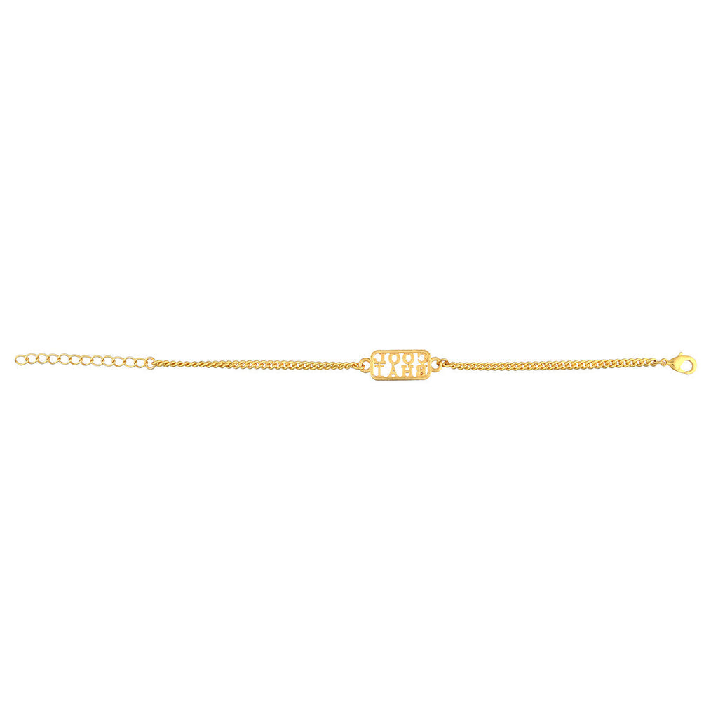 trueBrowns Cool Bhai Gold Tone Bracelet Style Rakhi - Distacart