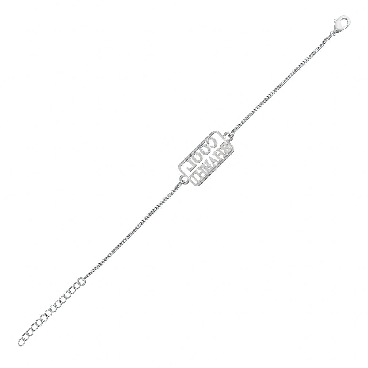 trueBrowns Designer Silver Tone Cool Bhabhi Bracelet Style Rakhi - Distacart