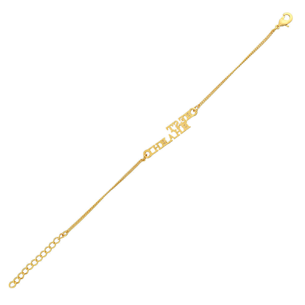 trueBrowns Gold Tone Best Bhabhi Bracelet Rakhi - Distacart