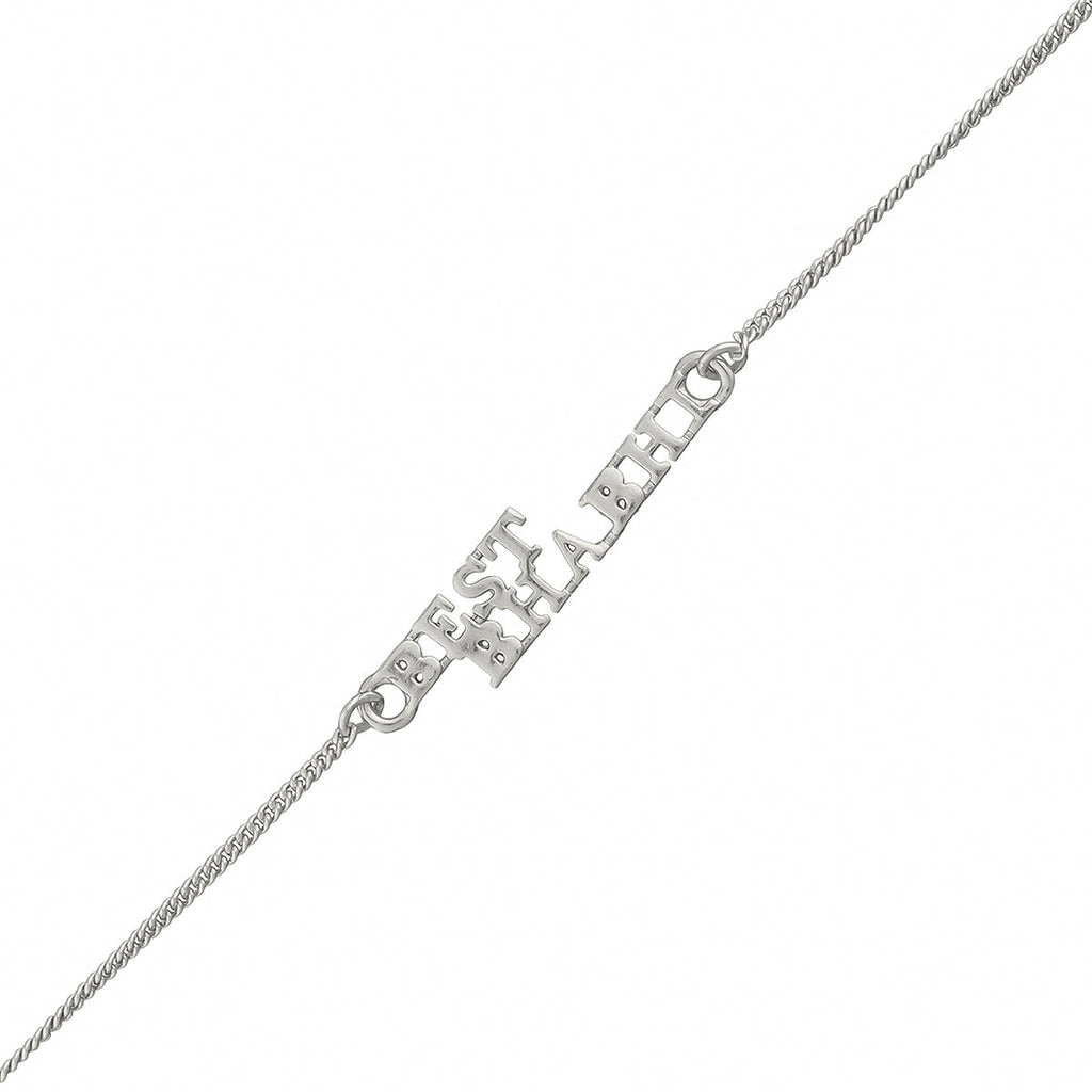 trueBrowns Silver Tone Best Bhabhi Rakhi - Distacart