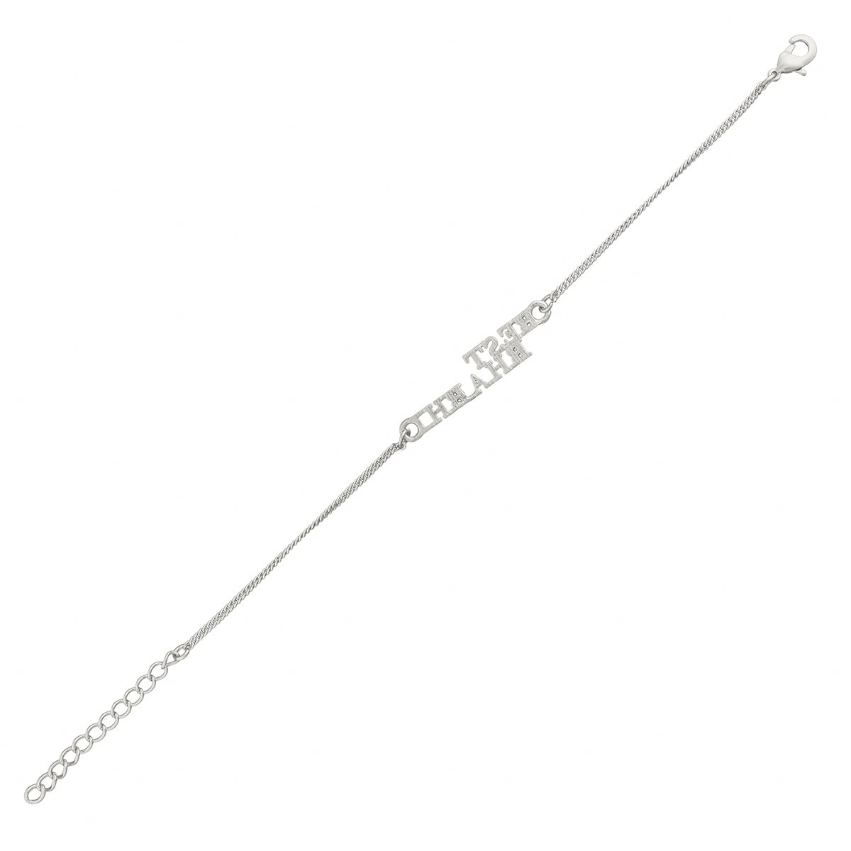 trueBrowns Silver Tone Best Bhabhi Rakhi - Distacart