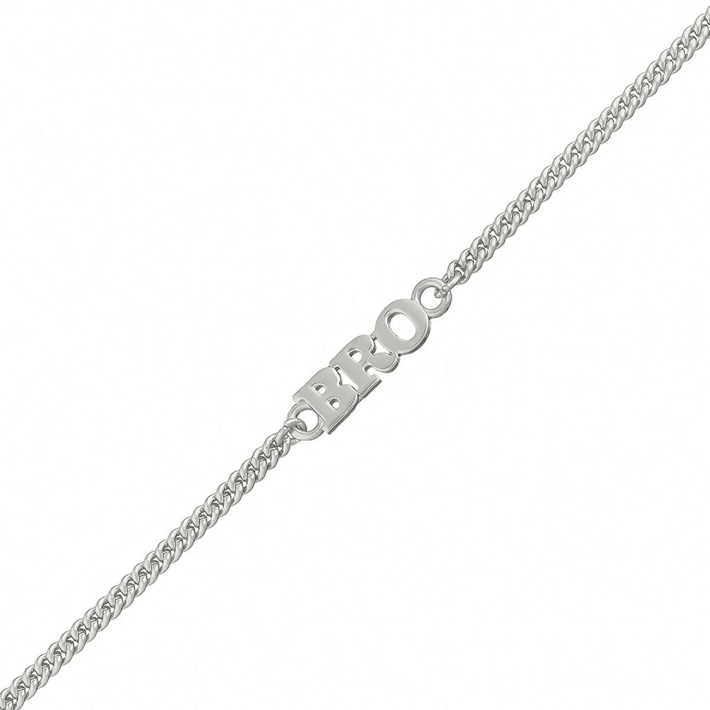 trueBrowns Silver Tone Fashionable BRO Bracelet Rakhi - Distacart