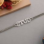 trueBrowns Stylish Silver Plated Bracelet Style STUD rakhi - Distacart