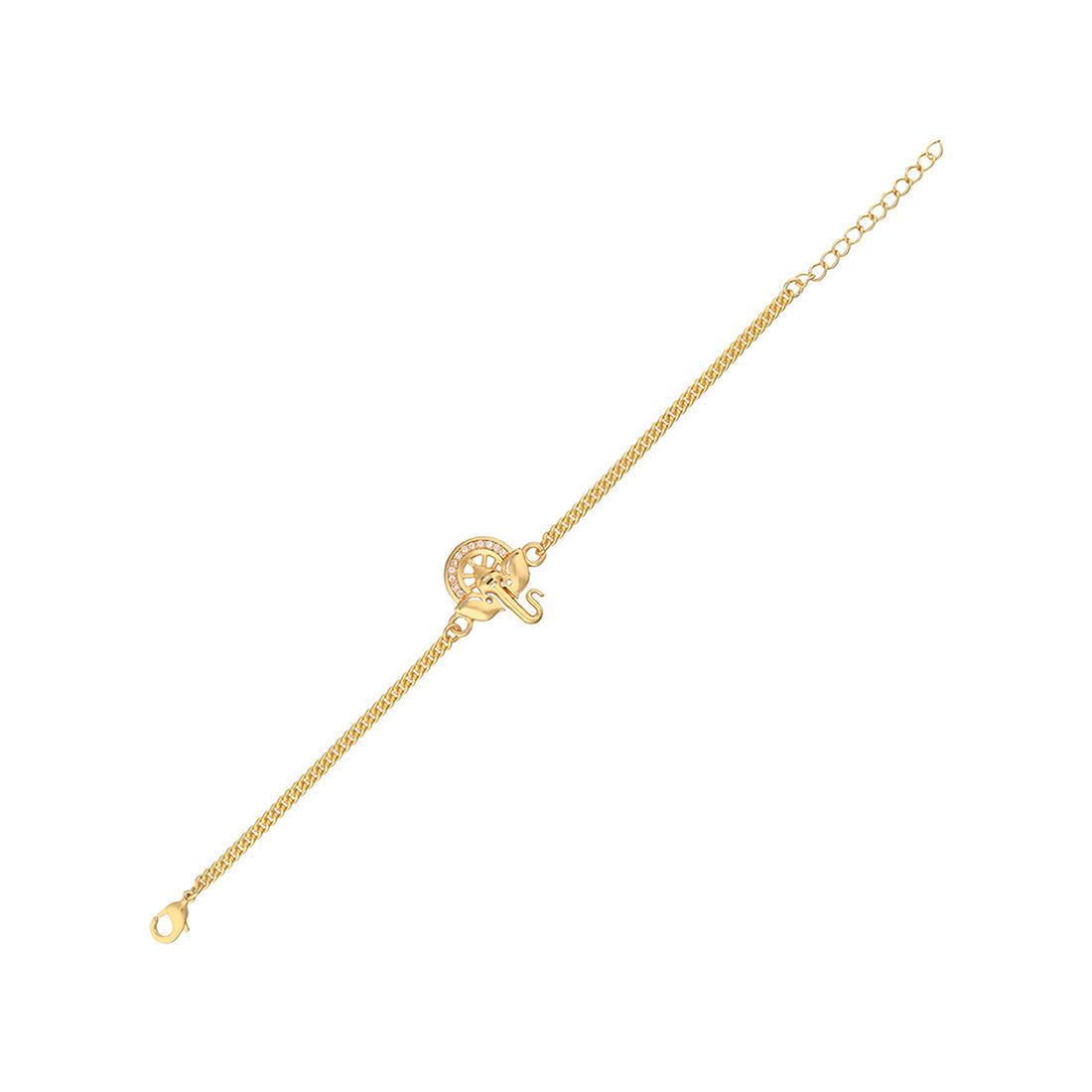 trueBrowns Gold Tone Ganesha Bracelet Style Rakhi - Distacart