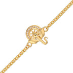 trueBrowns Gold Tone Ganesha Bracelet Style Rakhi - Distacart