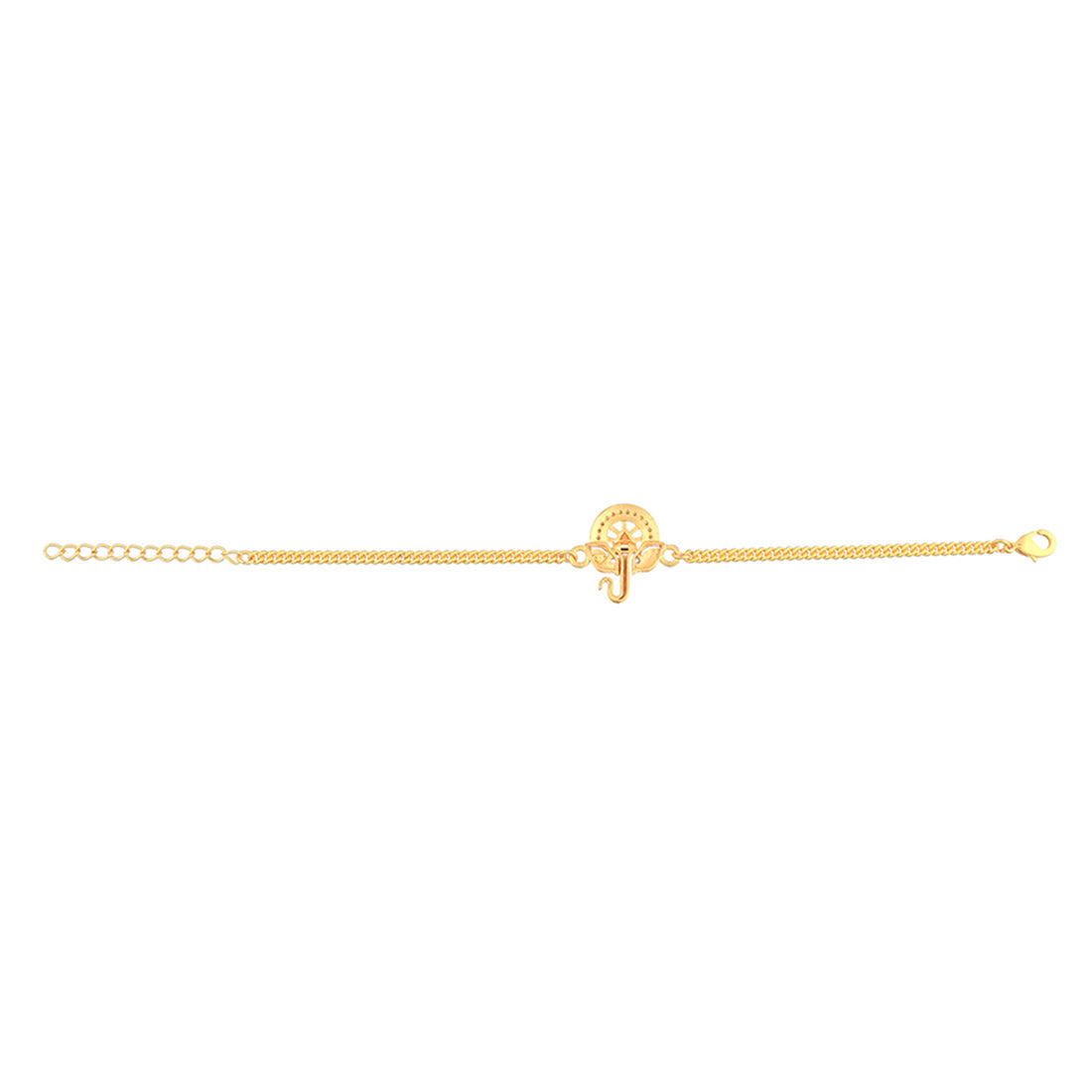 trueBrowns Gold Tone Ganesha Bracelet Style Rakhi - Distacart