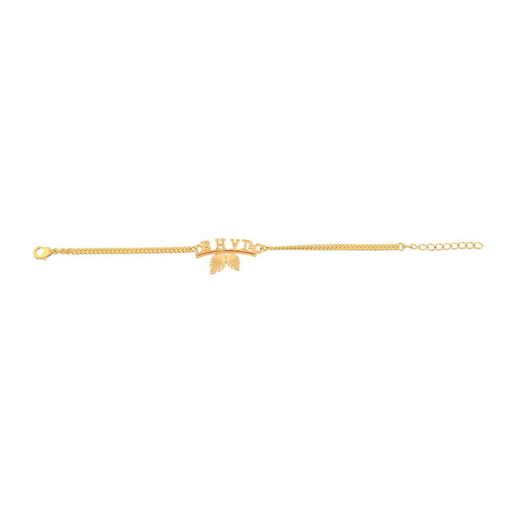 trueBrowns Peacock Feather Motif Gold Tone Bhai Rakhi - Distacart