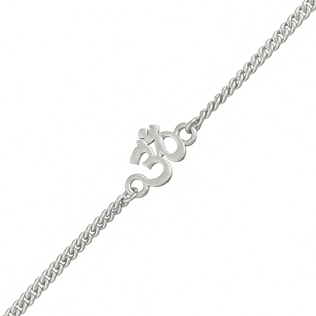 trueBrowns Auspicious Om Silver Tone Bracelet Style Rakhi - Distacart