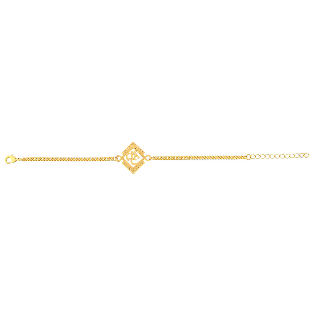 trueBrowns Gold Tone Auspicious OM Bracelet Rakhi - Distacart