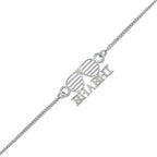 trueBrowns Stylish Silver Tone Bracelet Style Bhabhi Rakhi - Distacart