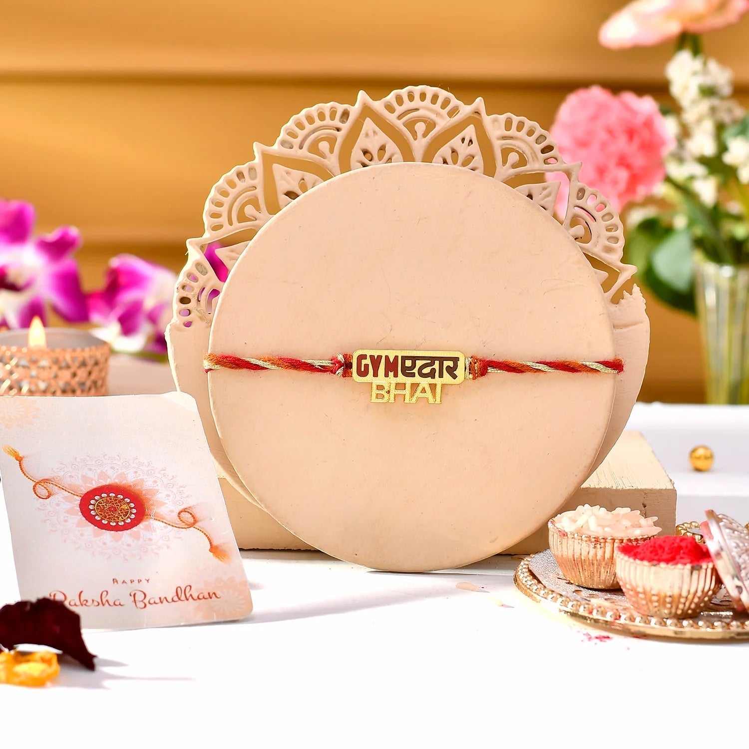 trueBrowns X Voylla Gymedar Bhai Rakhi For Brother - Distacart