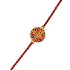 trueBrowns X Voylla Abstract Mosaic Multi-Color Enamel Rakhi For Brother - Distacart