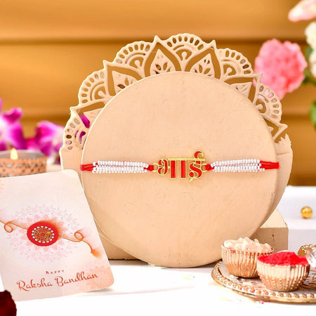 trueBrowns X Voylla Red Enamel Bhai Rakhi For Brother