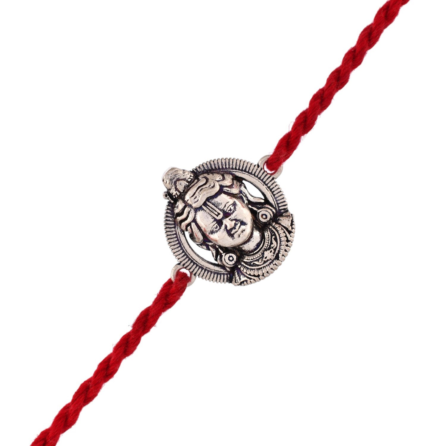 trueBrowns X Voylla Ram Lalla Silver Oxidised Rakhi For Brother - Distacart